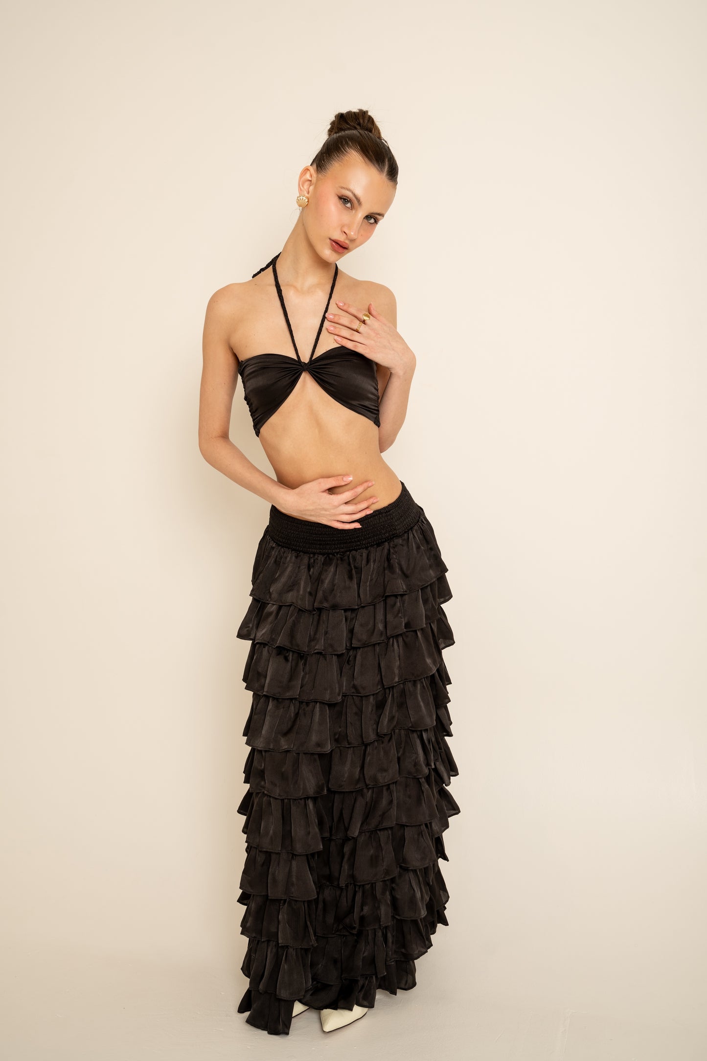 THE VALENTINA SKIRT IN NOIRE